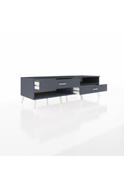 Kronos TV Ünitesi Tek Raflı 2 Çekmeceli  176x59x51 Antrasit-Antrasit/Antrasit