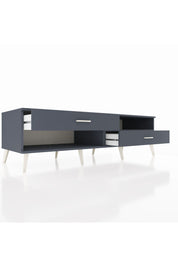 Kronos TV Ünitesi Tek Raflı 2 Çekmeceli  176x59x51 Antrasit-Antrasit/Antrasit