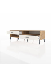 Kronos TV Ünitesi Tek Raflı 2 Çekmeceli  176x59x51 Çam-Çam/Aytaşı