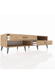 Kronos TV Ünitesi Tek Raflı 2 Çekmeceli  176x59x51 Çam-Çam/Çam