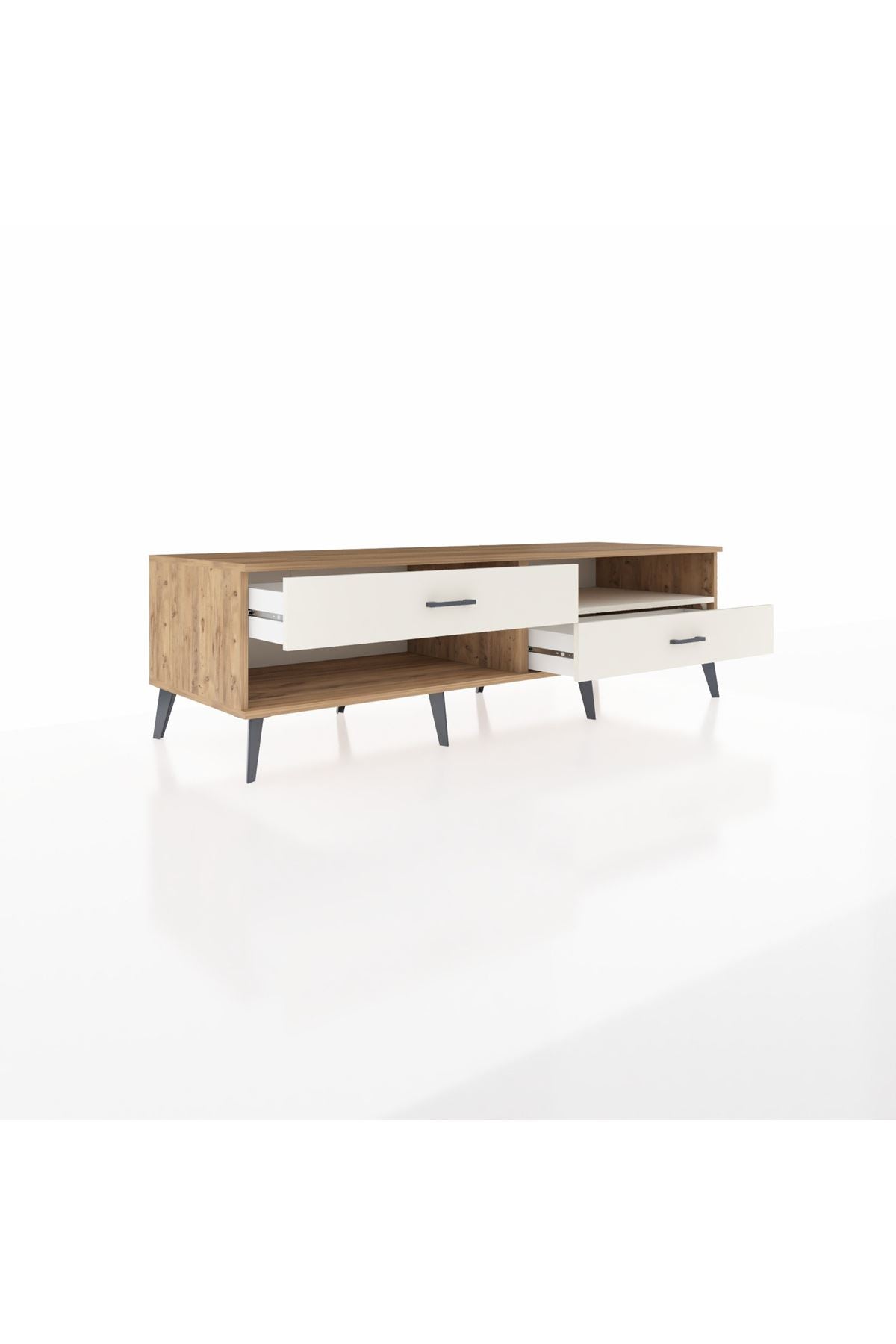 Kronos TV Ünitesi Tek Raflı 2 Çekmeceli  176x59x51 Çam-Aytaşı/Aytaşı