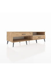 Kronos TV Ünitesi Tek Raflı 2 Çekmeceli  176x59x51 Çam-Aytaşı/Çam