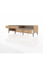 Kronos TV Ünitesi Tek Raflı 2 Çekmeceli  176x59x51 Çam-Aytaşı/Çam