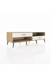 Kronos TV Ünitesi Tek Raflı 2 Çekmeceli  176x59x51 Çam-Antrasit/Aytaşı