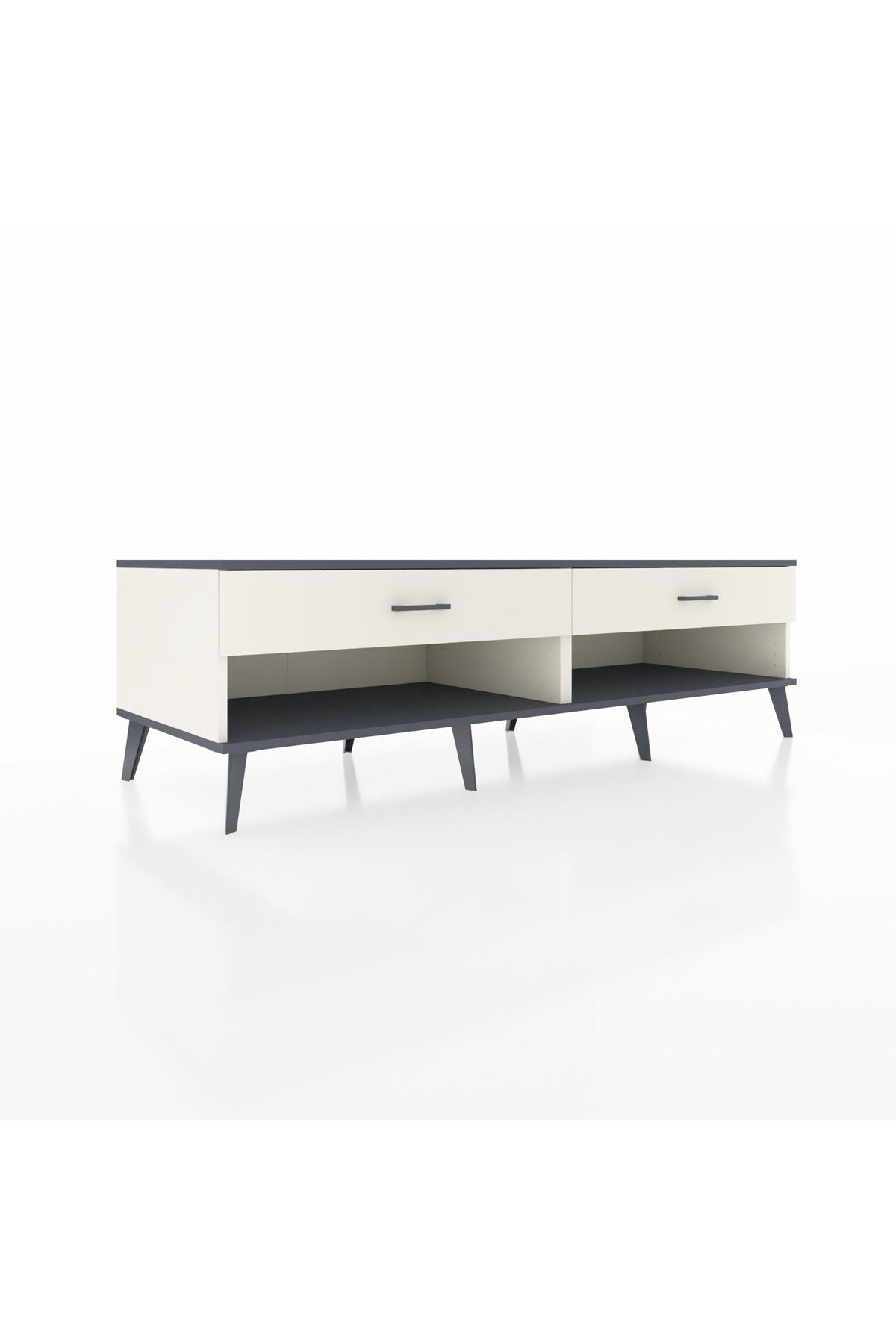 Kronos TV Ünitesi 2 Çekmeceli  176x59x51 Aytaşı-Antrasit/Aytaşı