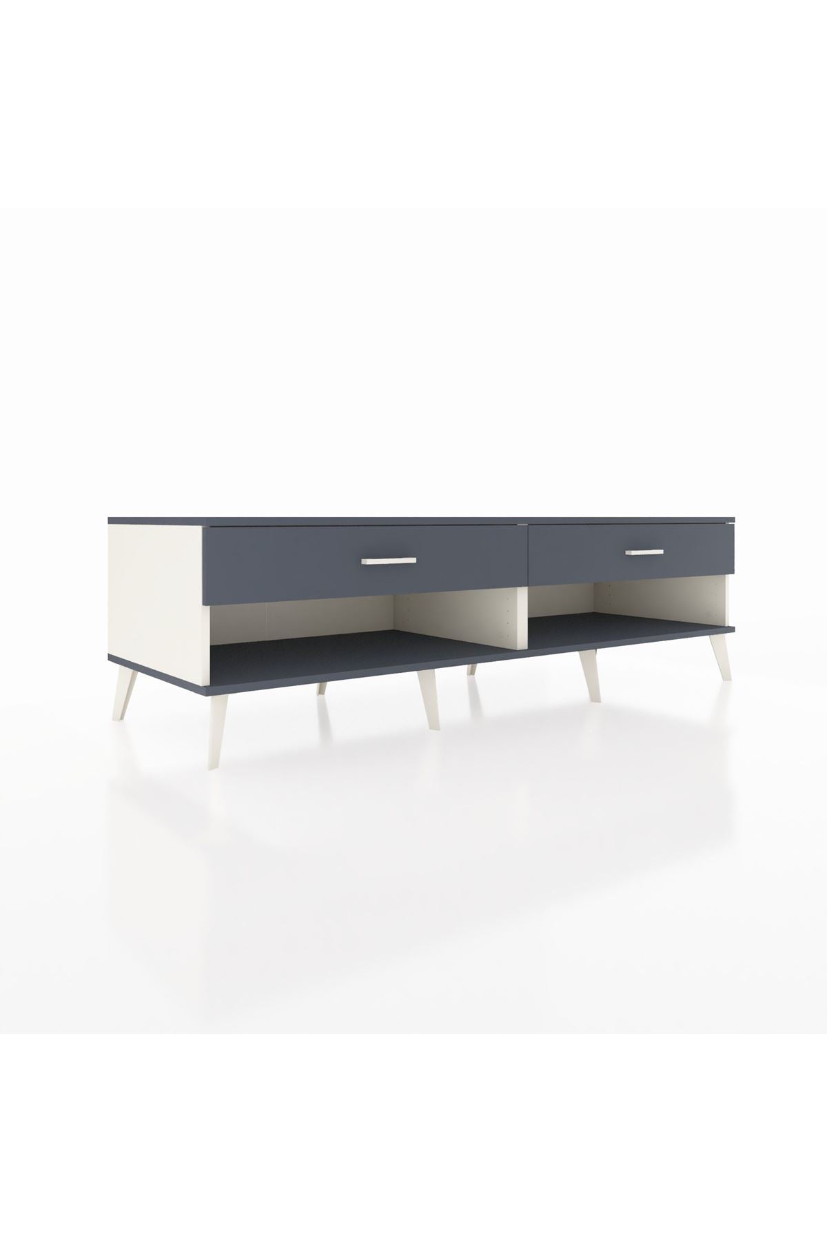 Kronos TV Ünitesi 2 Çekmeceli  176x59x51 Aytaşı-Antrasit/Antrasit