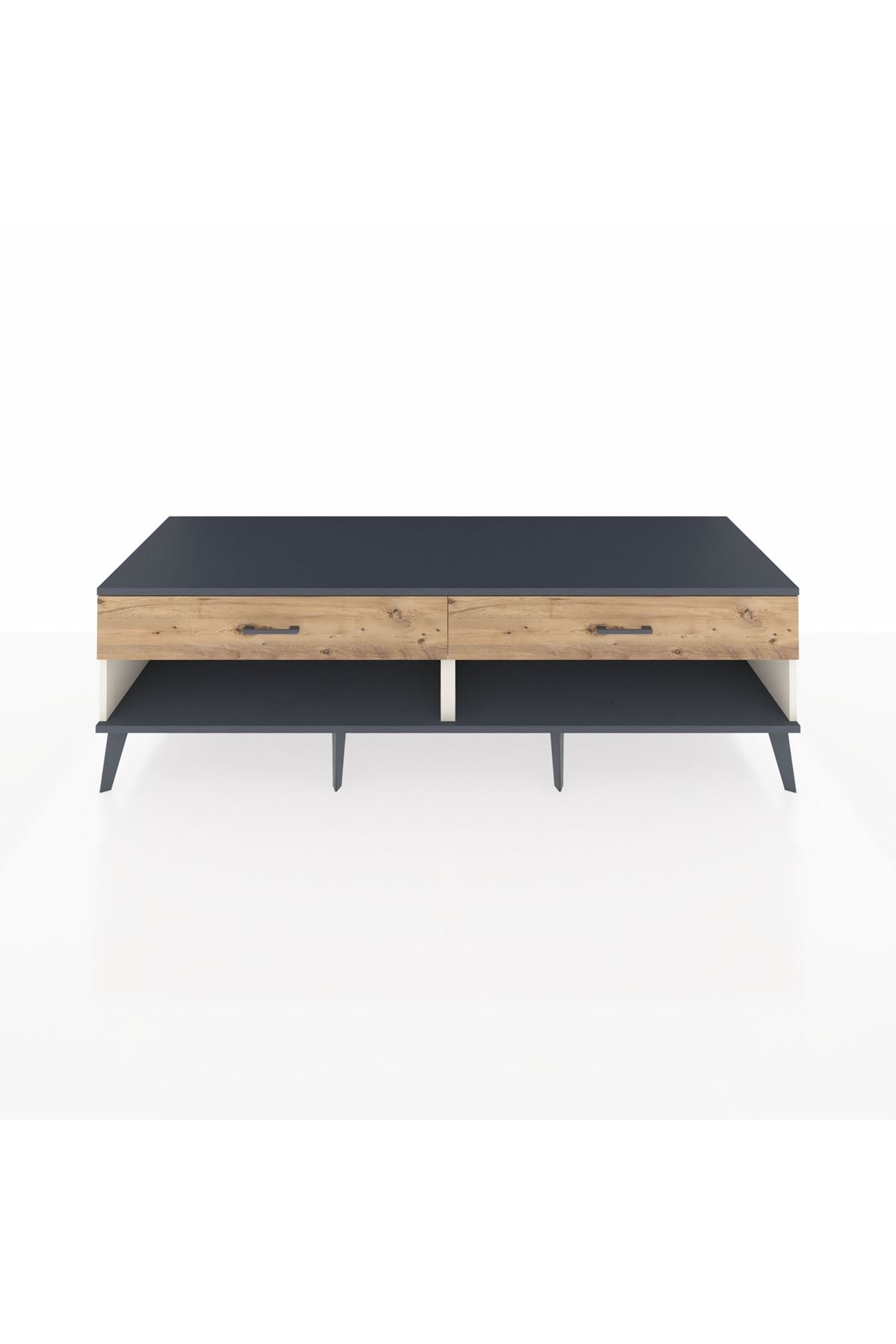 Kronos TV Ünitesi 2 Çekmeceli  176x59x51 Aytaşı-Antrasit/Çam