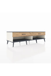 Kronos TV Ünitesi 2 Çekmeceli  176x59x51 Aytaşı-Antrasit/Çam