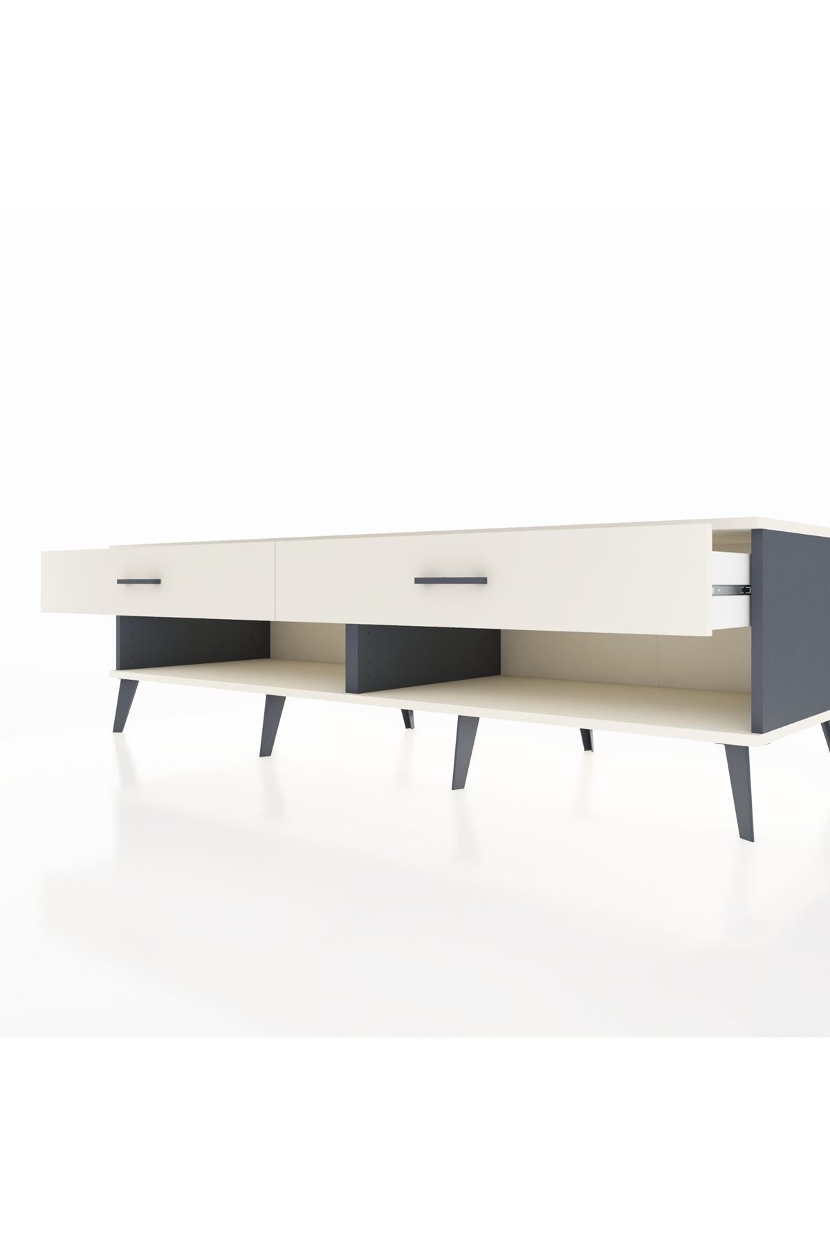 Kronos TV Ünitesi 2 Çekmeceli  176x59x51 Antrasit-Aytaşı/Aytaşı