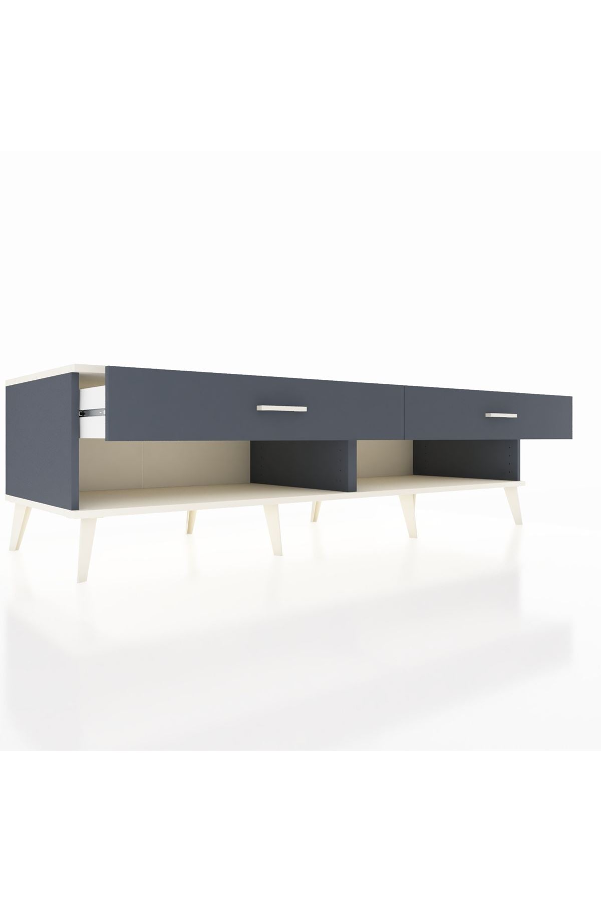 Kronos TV Ünitesi 2 Çekmeceli  176x59x51 Antrasit-Aytaşı/Antrasit