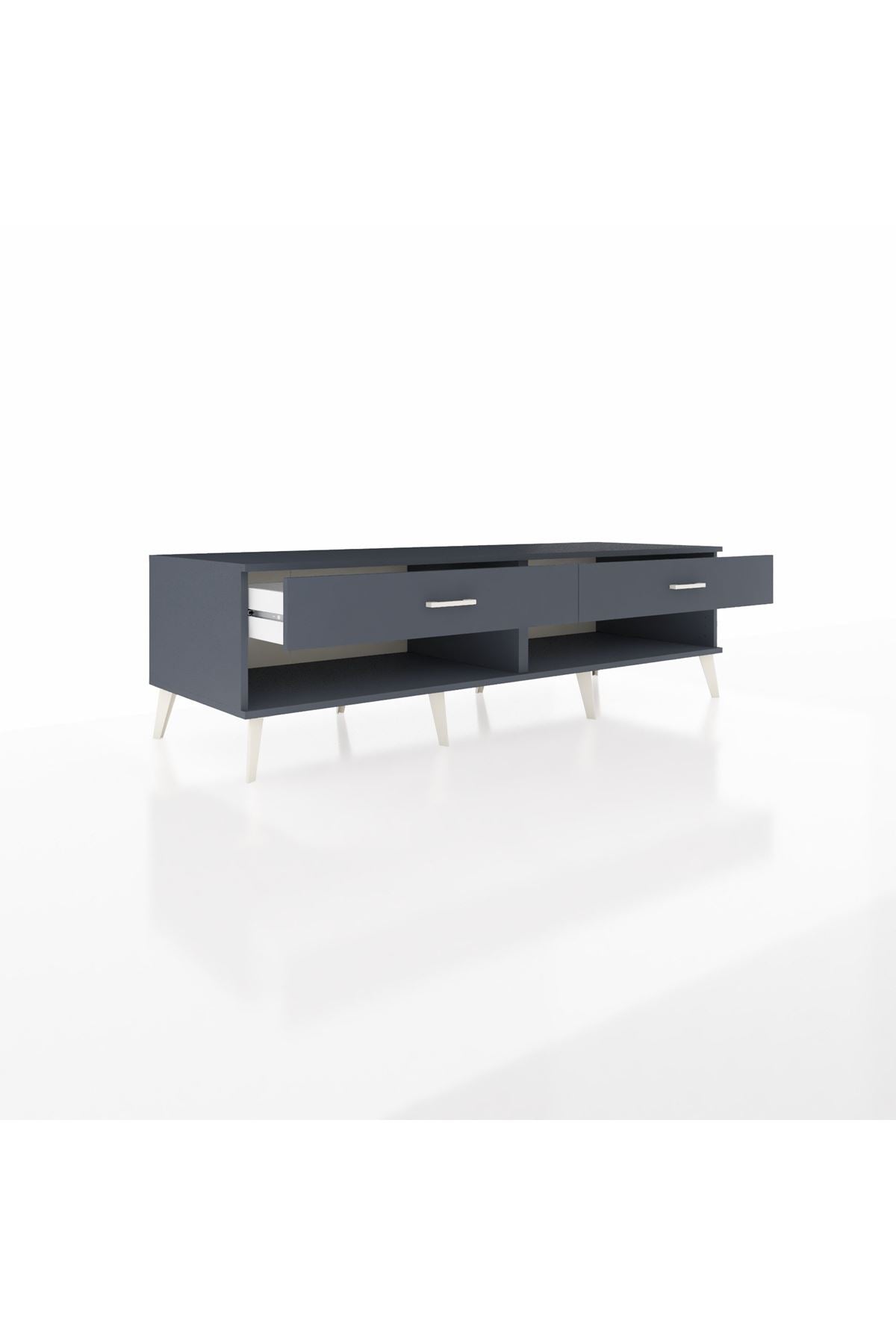 Kronos TV Ünitesi 2 Çekmeceli  176x59x51 Antrasit-Antrasit/Antrasit