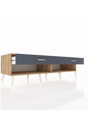 Kronos TV Ünitesi 2 Çekmeceli  176x59x51 Çam-Çam/Antrasit