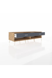 Kronos TV Ünitesi 2 Çekmeceli  176x59x51 Çam-Çam/Antrasit