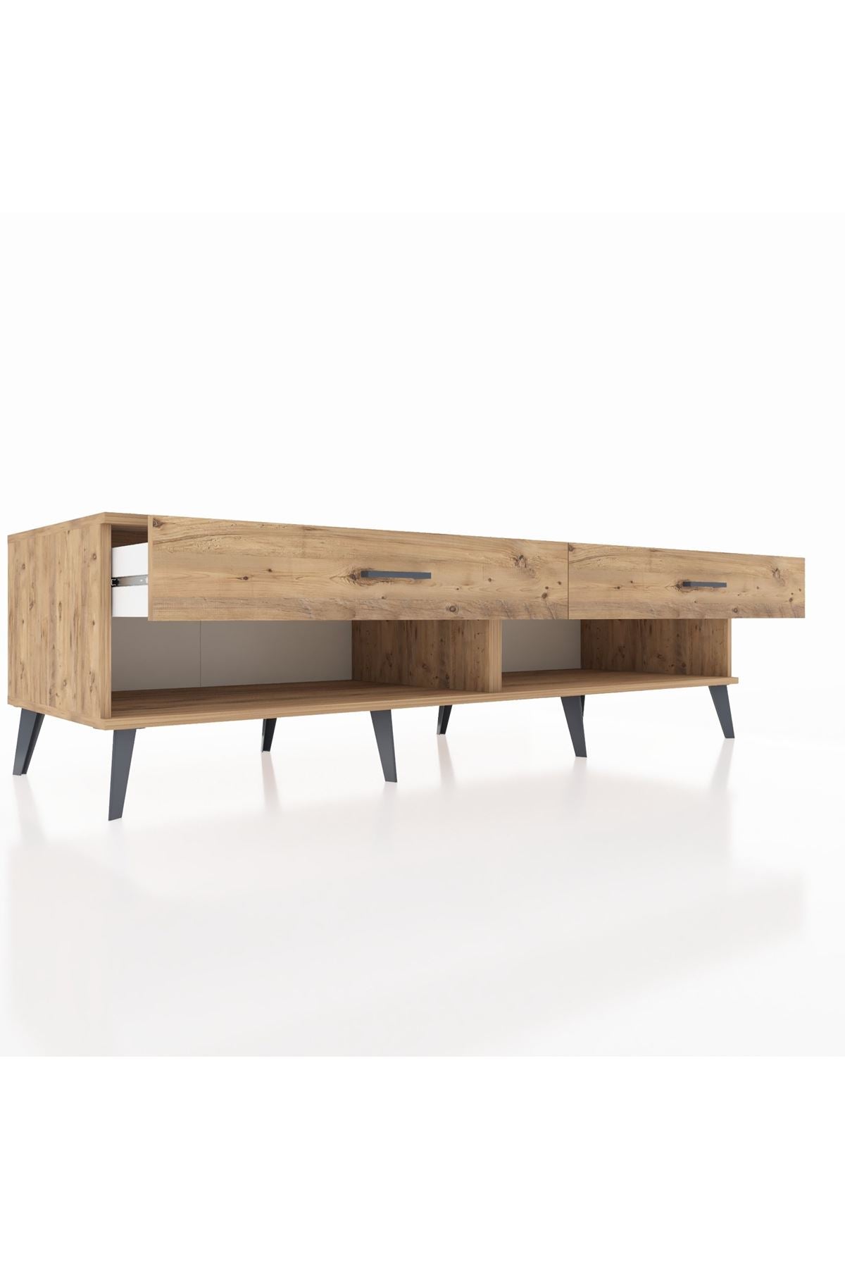 Kronos TV Ünitesi 2 Çekmeceli  176x59x51 Çam-Çam/Çam