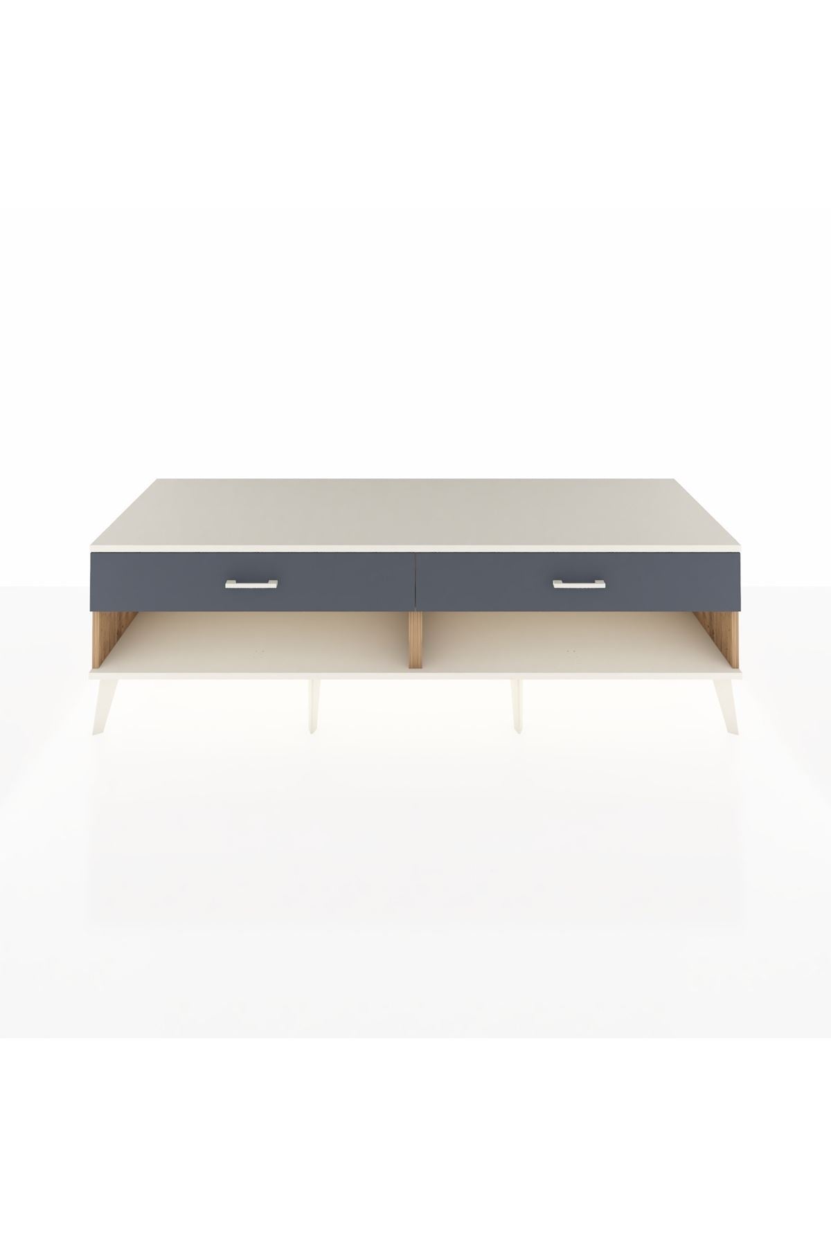 Kronos TV Ünitesi 2 Çekmeceli  176x59x51 Çam-Aytaşı/Antrasit