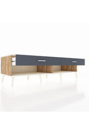 Kronos TV Ünitesi 2 Çekmeceli  176x59x51 Çam-Aytaşı/Antrasit