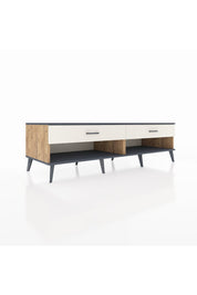 Kronos TV Ünitesi 2 Çekmeceli  176x59x51 Çam-Antrasit/Aytaşı