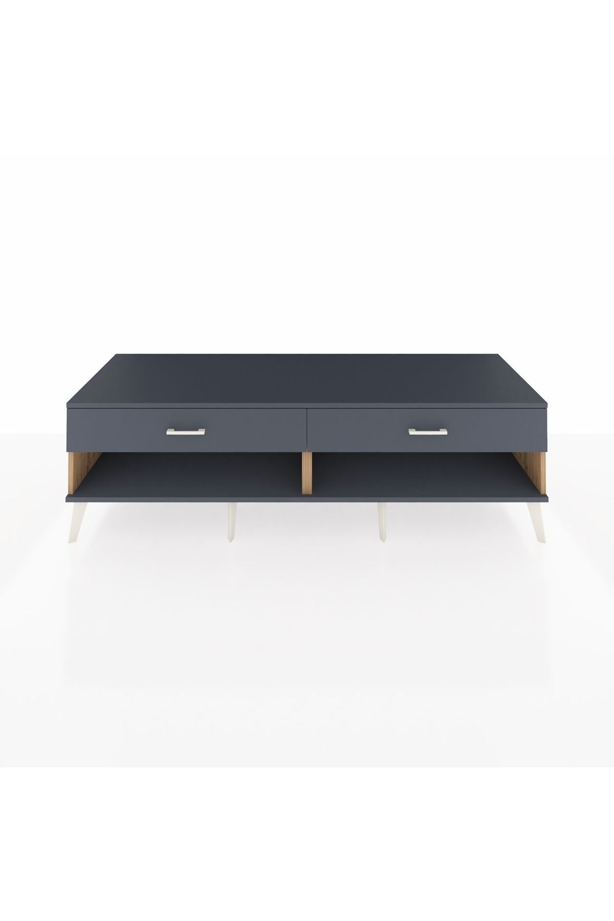 Kronos TV Ünitesi 2 Çekmeceli  176x59x51 Çam-Antrasit/Antrasit