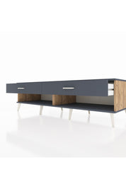 Kronos TV Ünitesi 2 Çekmeceli  176x59x51 Çam-Antrasit/Antrasit