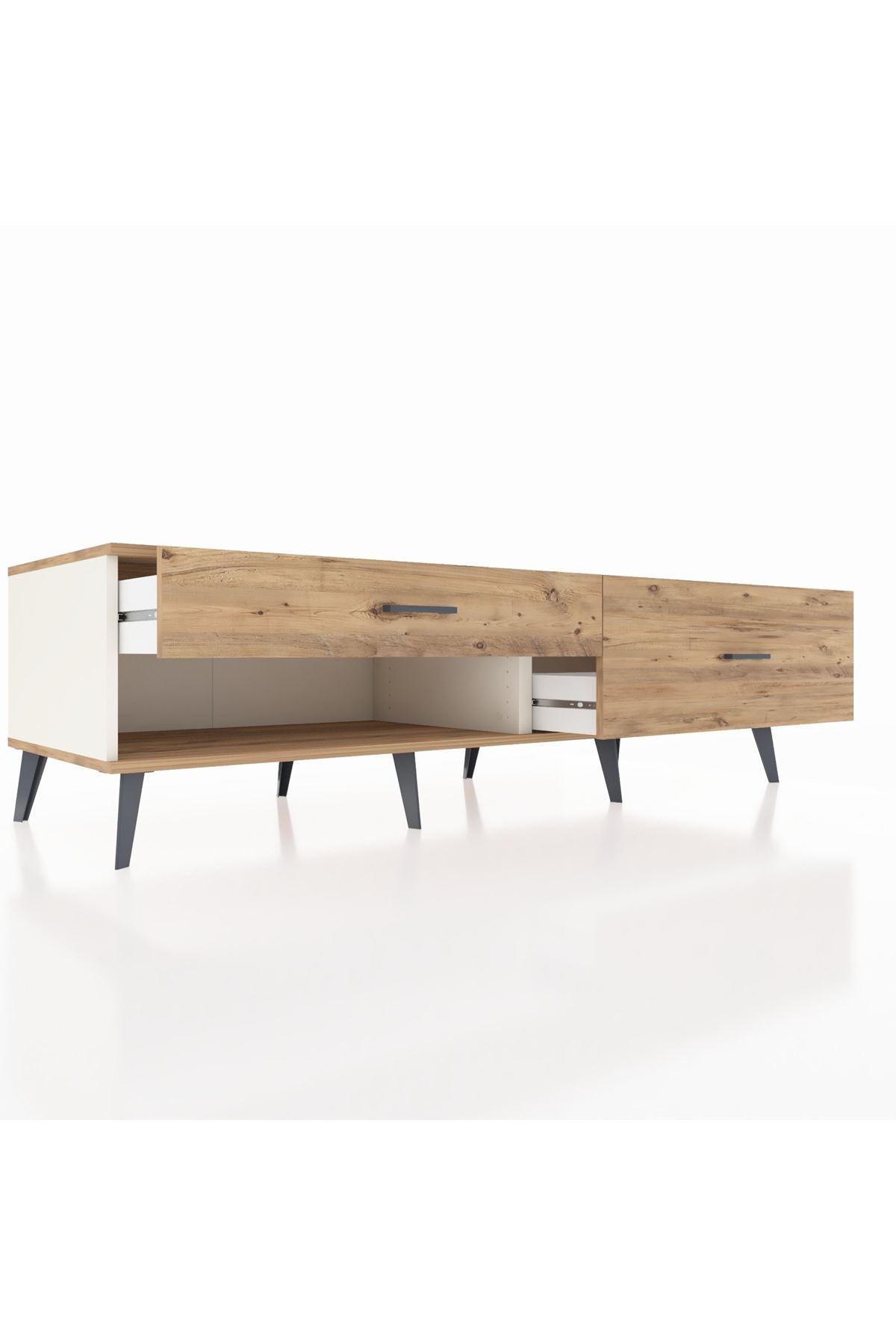 Kronos TV Ünitesi 2 Çekmeceli  176x59x51 Aytaşı-Çam/Çam