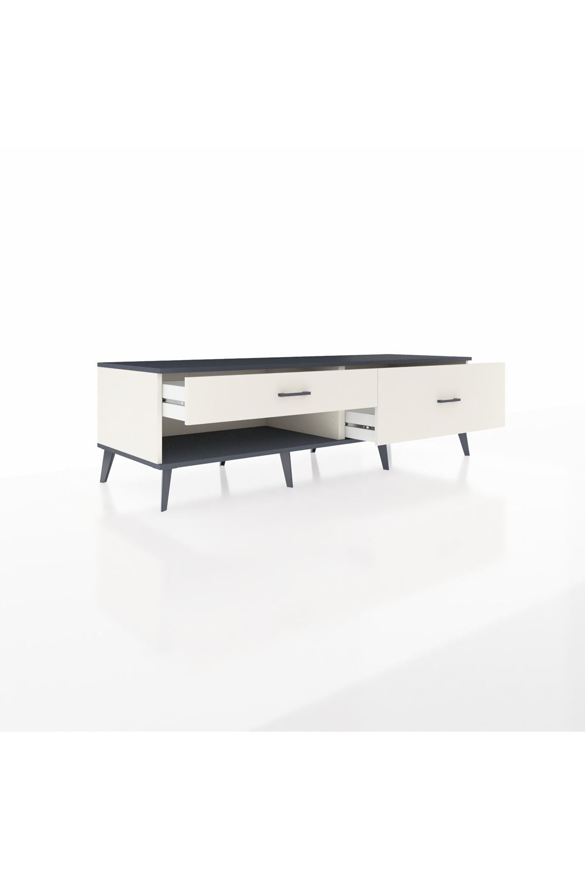 Kronos TV Ünitesi 2 Çekmeceli  176x59x51 Aytaşı-Antrasit/Aytaşı