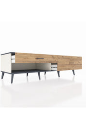 Kronos TV Ünitesi 2 Çekmeceli  176x59x51 Aytaşı-Antrasit/Çam