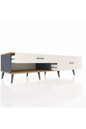 Kronos TV Ünitesi 2 Çekmeceli  176x59x51 Antrasit-Çam/Aytaşı