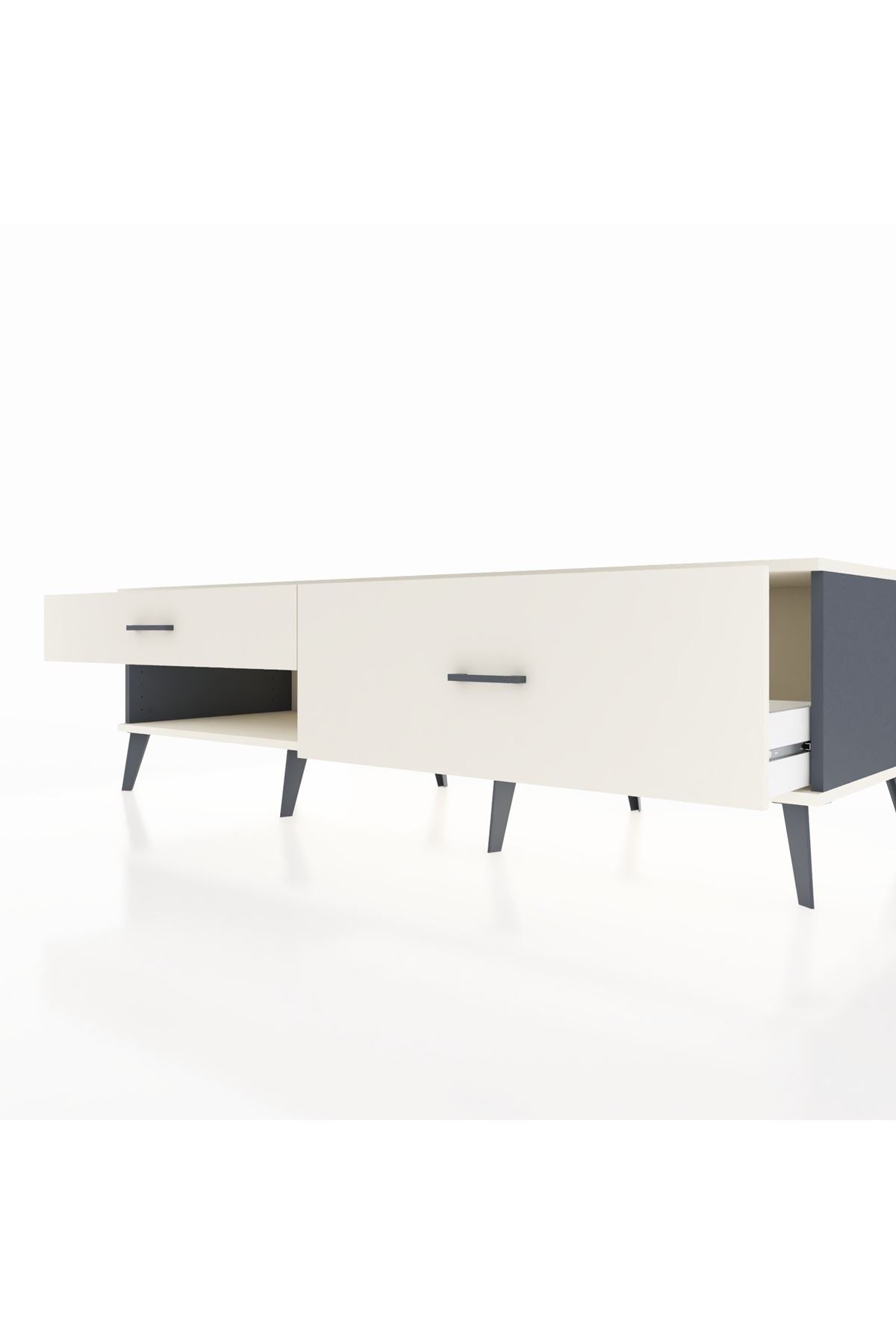 Kronos TV Ünitesi 2 Çekmeceli  176x59x51 Antrasit-Aytaşı/Aytaşı