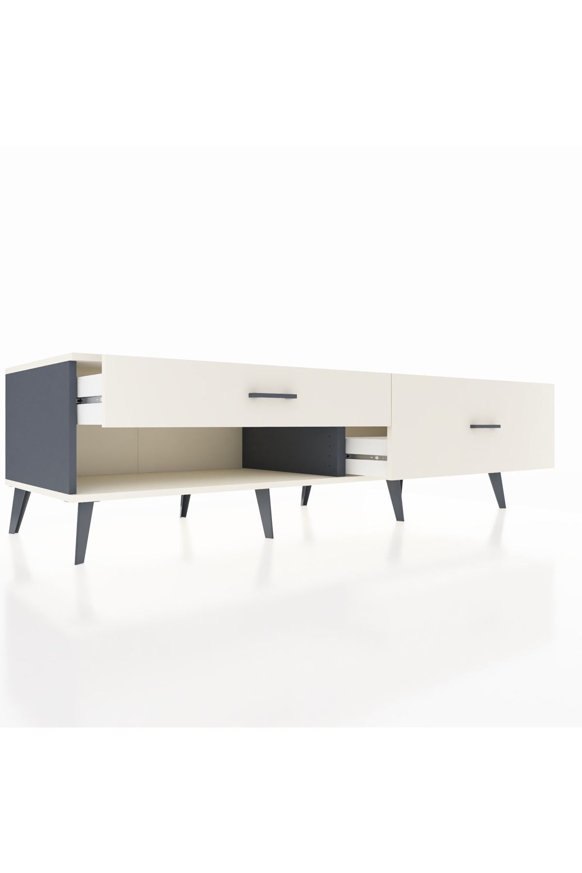 Kronos TV Ünitesi 2 Çekmeceli  176x59x51 Antrasit-Aytaşı/Aytaşı