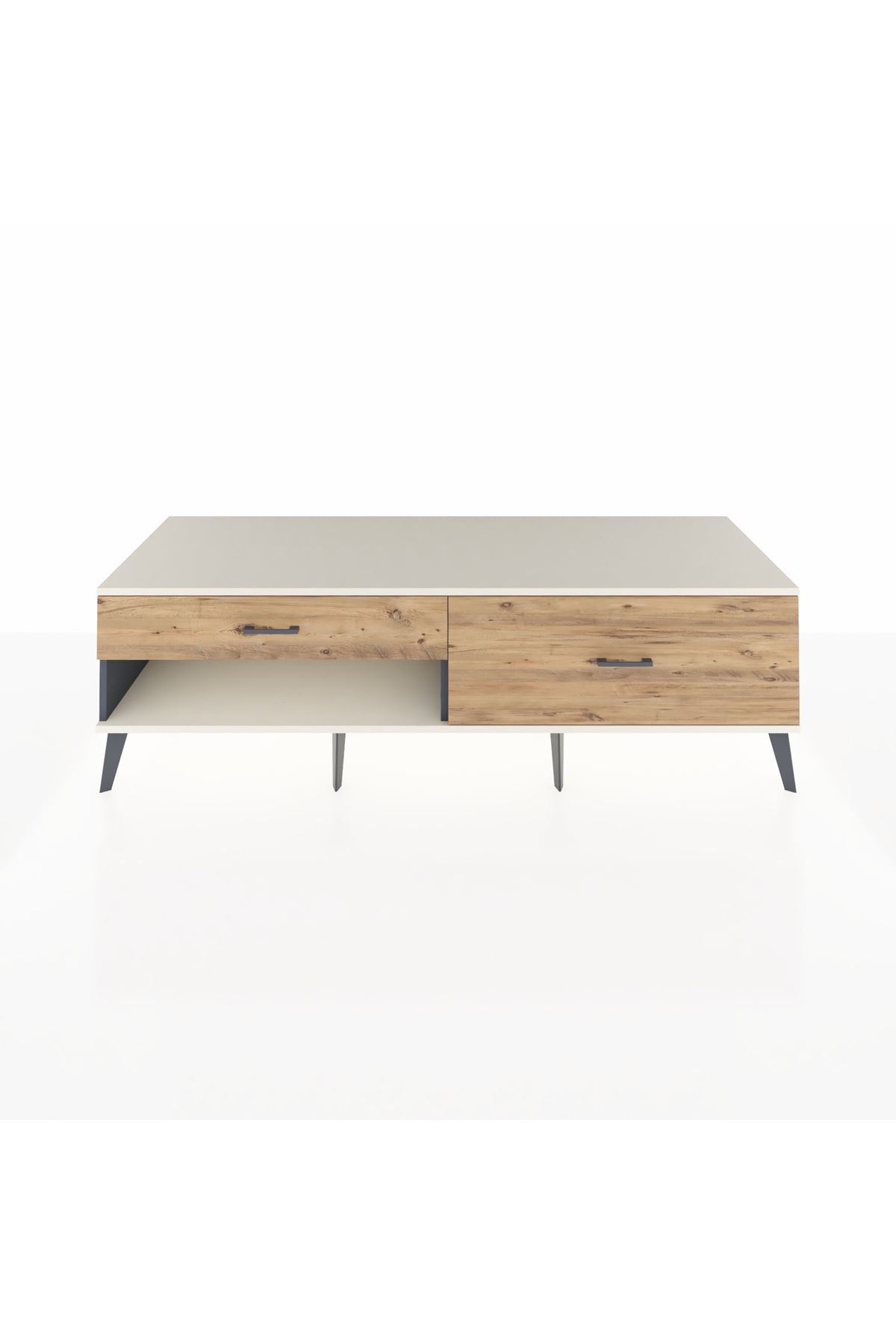 Kronos TV Ünitesi 2 Çekmeceli  176x59x51 Antrasit-Aytaşı/Çam