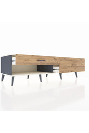 Kronos TV Ünitesi 2 Çekmeceli  176x59x51 Antrasit-Aytaşı/Çam