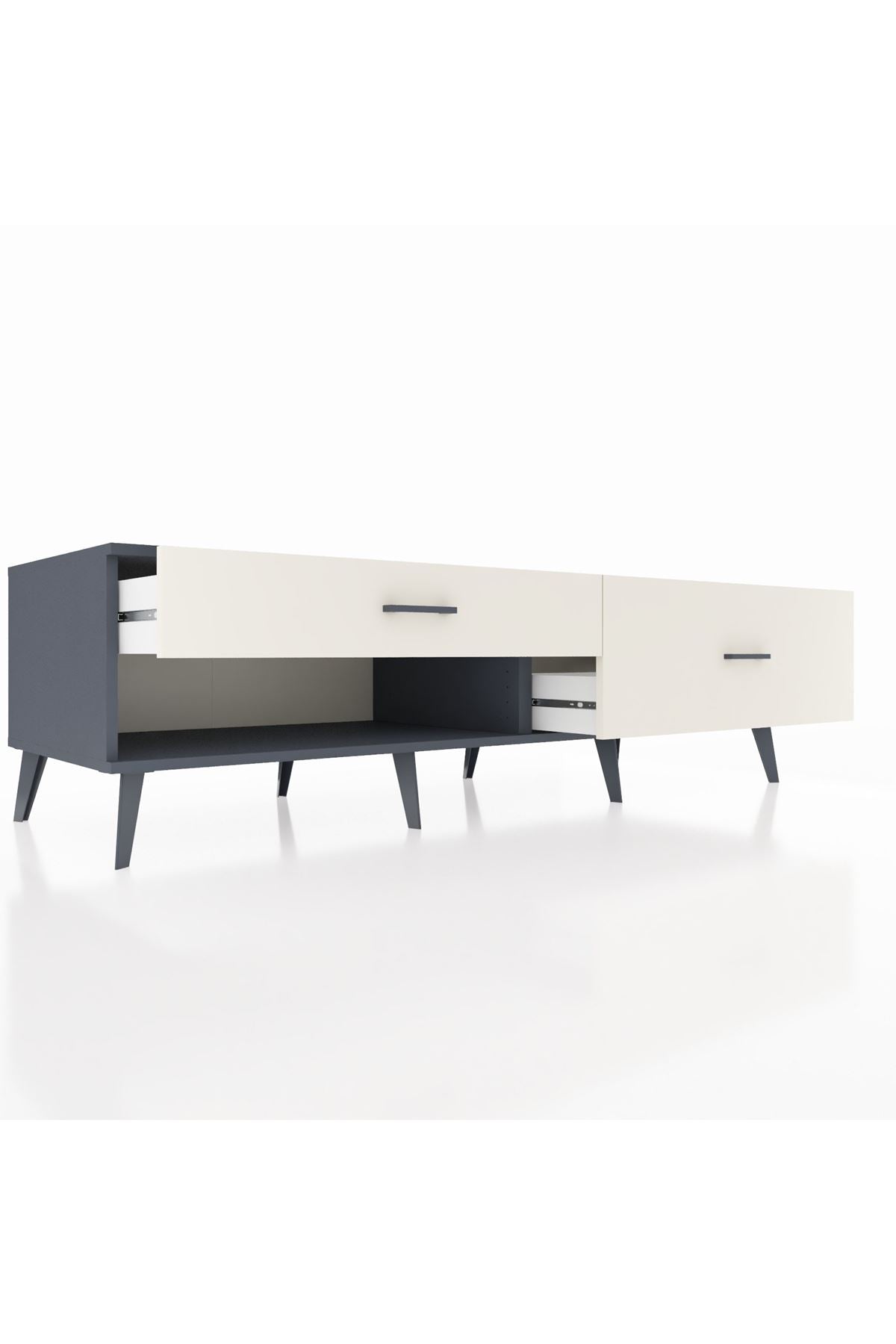 Kronos TV Ünitesi 2 Çekmeceli  176x59x51 Antrasit-Antrasit/Aytaşı