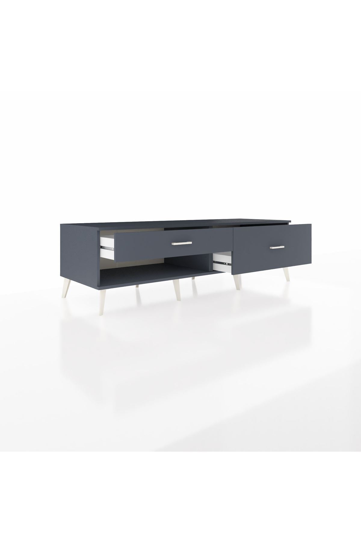 Kronos TV Ünitesi 2 Çekmeceli  176x59x51 Antrasit-Antrasit/Antrasit