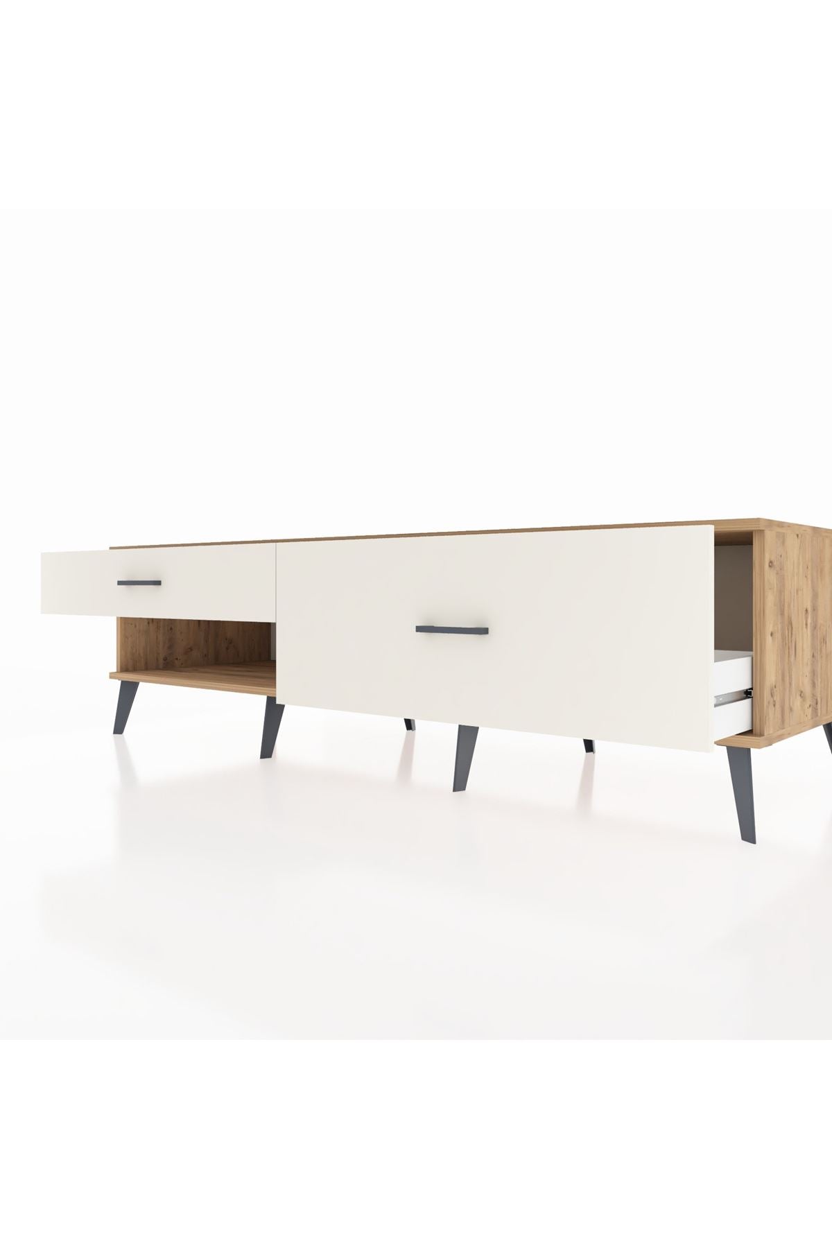 Kronos TV Ünitesi 2 Çekmeceli  176x59x51 Çam-Çam/Aytaşı