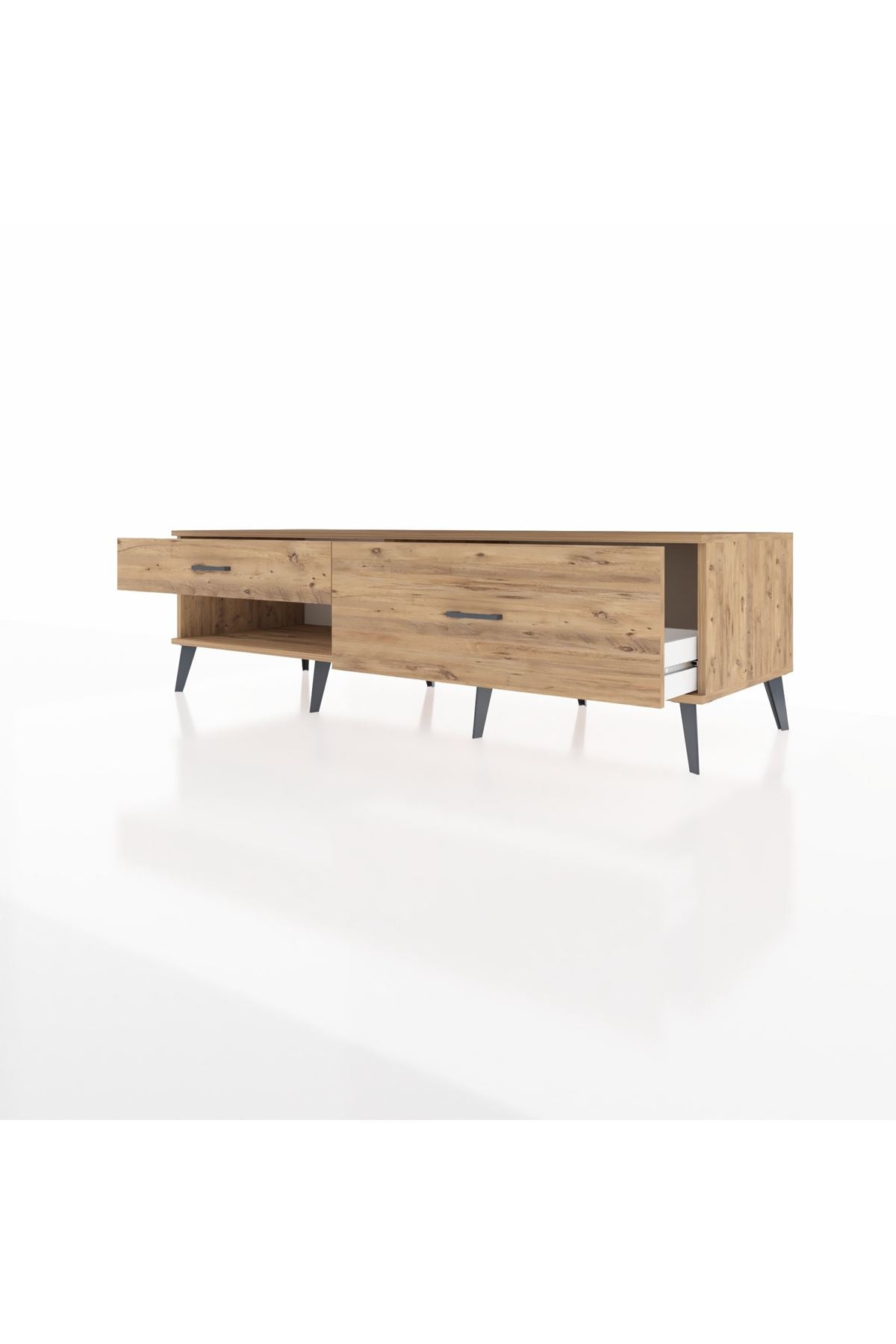 Kronos TV Ünitesi 2 Çekmeceli  176x59x51 Çam-Çam/Çam