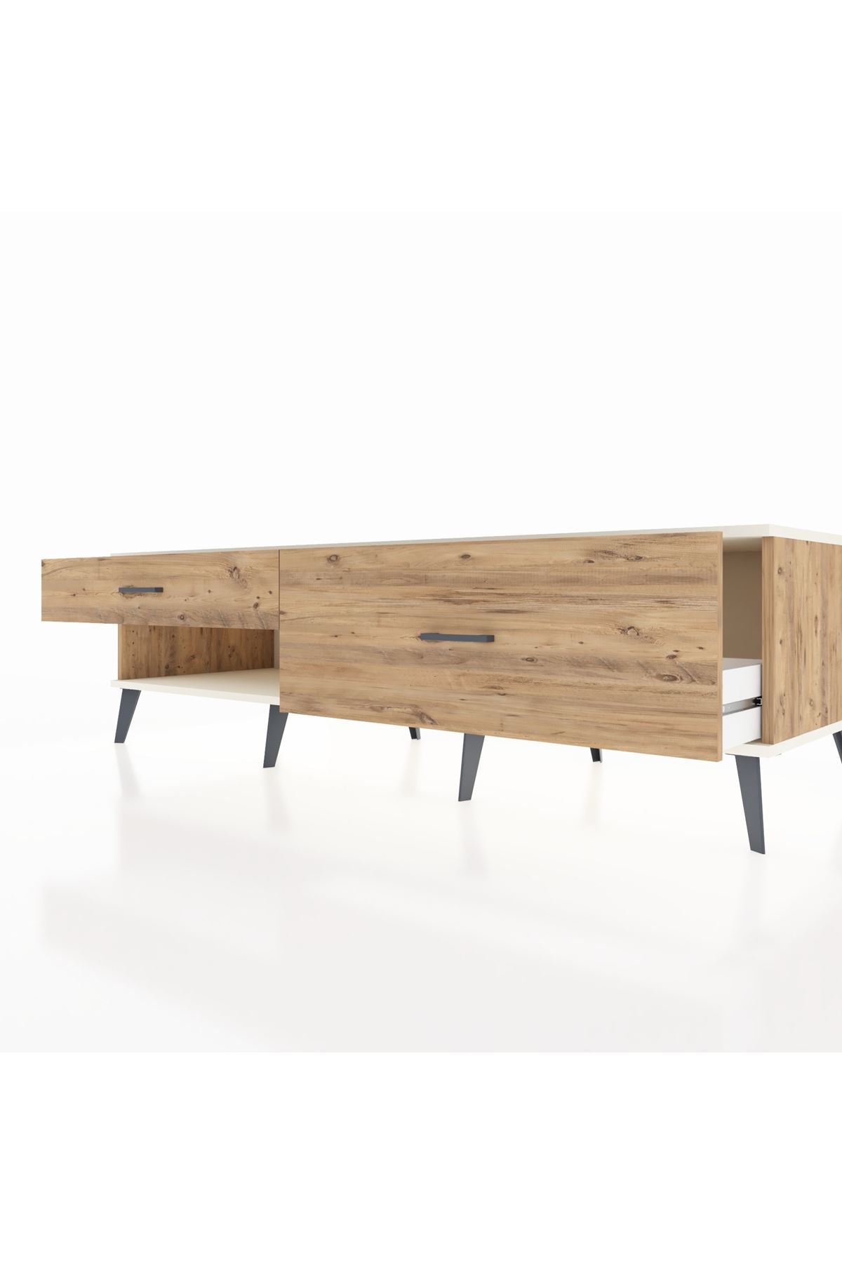 Kronos TV Ünitesi 2 Çekmeceli  176x59x51 Çam-Aytaşı/Çam