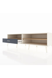 Kronos TV Ünitesi 2 Raflı Tek Çekmeceli  176x59x51 Aytaşı-Çam/Antrasit