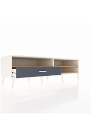 Kronos TV Ünitesi 2 Raflı Tek Çekmeceli  176x59x51 Aytaşı-Çam/Antrasit