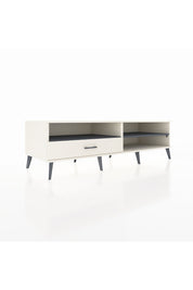 Kronos TV Ünitesi 2 Raflı Tek Çekmeceli  176x59x51 Aytaşı-Antrasit/Aytaşı