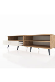 Kronos TV Ünitesi 2 Raflı Tek Çekmeceli  176x59x51 Çam-Çam/Aytaşı