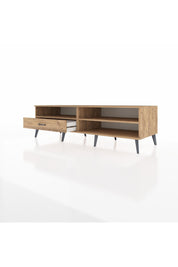 Kronos TV Ünitesi 2 Raflı Tek Çekmeceli  176x59x51 Çam-Çam/Çam