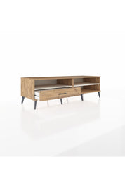 Kronos TV Ünitesi 2 Raflı Tek Çekmeceli  176x59x51 Çam-Aytaşı/Çam