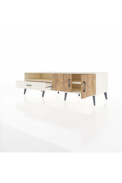 Kronos TV Ünitesi 2 Raflı Tek Çekmeceli 2 Kapaklı 176x59x51 Aytaşı-Çam/Aytaşı