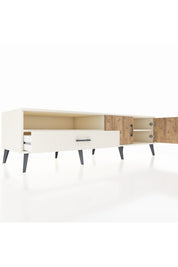 Kronos TV Ünitesi 2 Raflı Tek Çekmeceli 2 Kapaklı 176x59x51 Aytaşı-Çam/Aytaşı