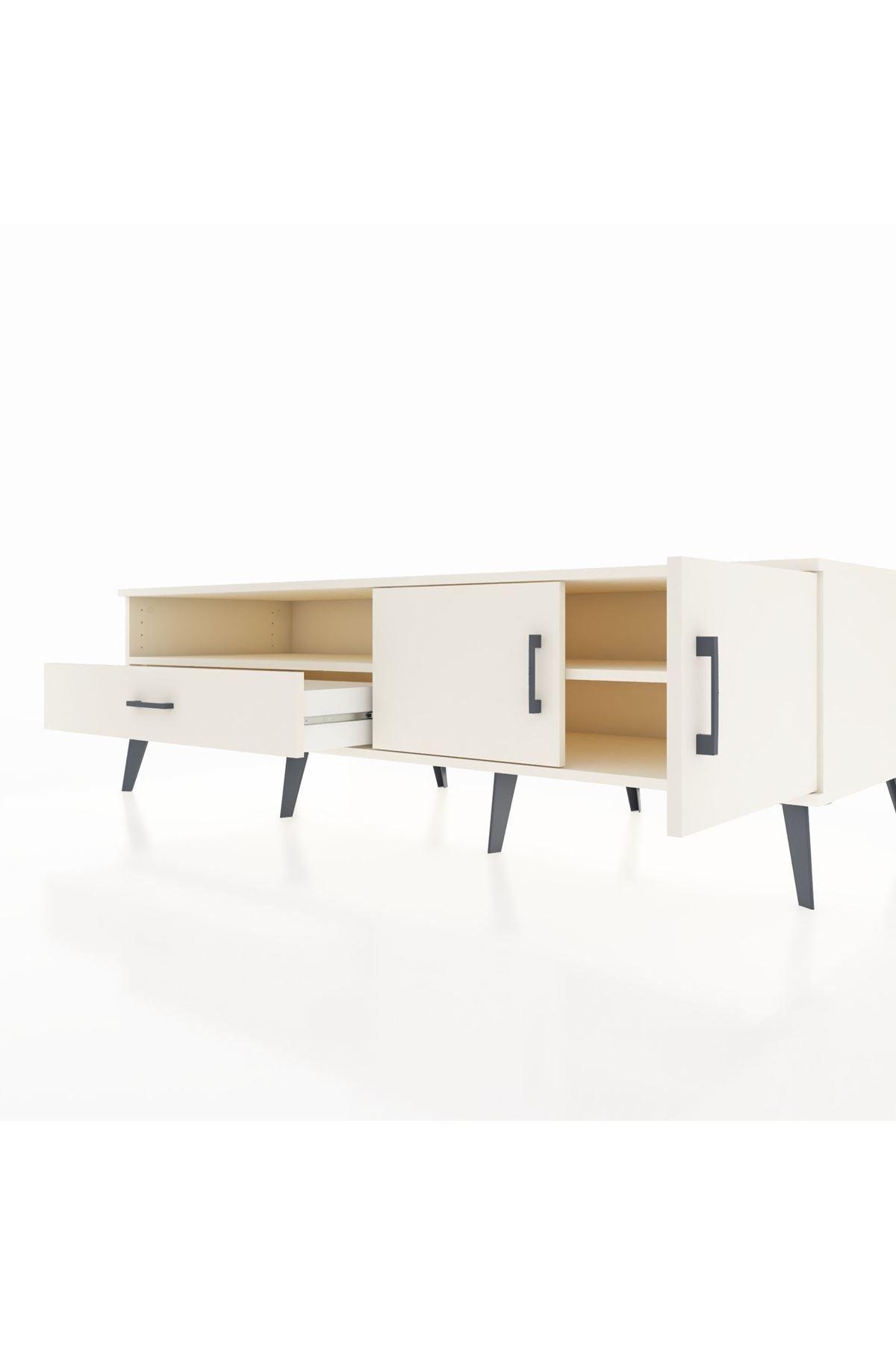 Kronos TV Ünitesi 2 Raflı Tek Çekmeceli 2 Kapaklı 176x59x51 Aytaşı-Aytaşı/Aytaşı