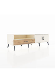 Kronos TV Ünitesi 2 Raflı Tek Çekmeceli 2 Kapaklı 176x59x51 Aytaşı-Aytaşı/Çam