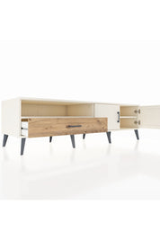 Kronos TV Ünitesi 2 Raflı Tek Çekmeceli 2 Kapaklı 176x59x51 Aytaşı-Aytaşı/Çam