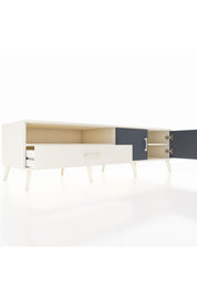 Kronos TV Ünitesi 2 Raflı Tek Çekmeceli 2 Kapaklı 176x59x51 Aytaşı-Antrasit/Aytaşı