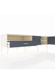 Kronos TV Ünitesi 2 Raflı Tek Çekmeceli 2 Kapaklı 176x59x51 Aytaşı-Antrasit/Antrasit