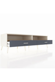 Kronos TV Ünitesi 2 Raflı 2 Çekmeceli  176x59x51 Aytaşı-Çam/Antrasit